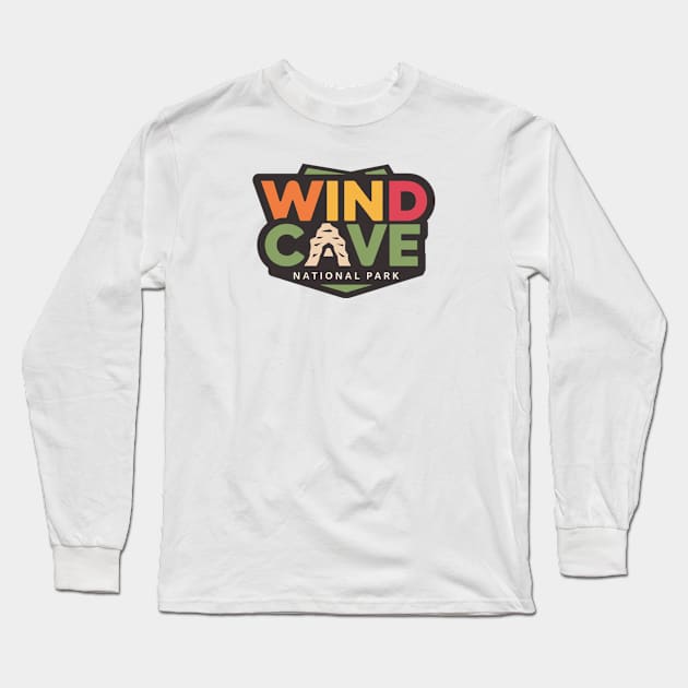 Wind Cave National Park Souvenir Long Sleeve T-Shirt by Perspektiva